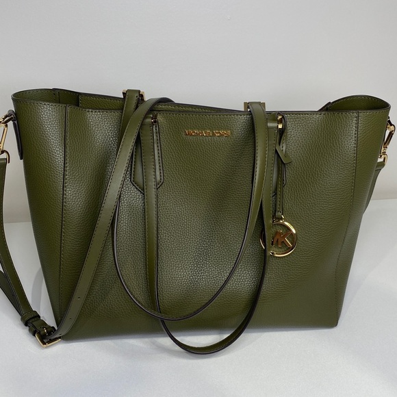 Kimberly Large Pebbled Leather and Logo 3-in-1 Tote Bag Set - Picture 12 of 16